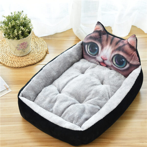 Large Pet Cat  Bed 7Colors Warm Cozy Cat House Soft Fleece Nest. - Image 4