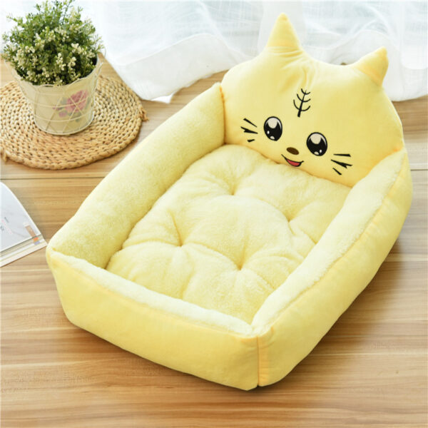Large Pet Cat  Bed 7Colors Warm Cozy Cat House Soft Fleece Nest.