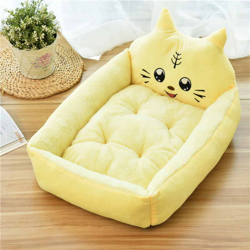 Large Pet Cat  Bed 7Colors Warm Cozy Cat House Soft Fleece Nest.